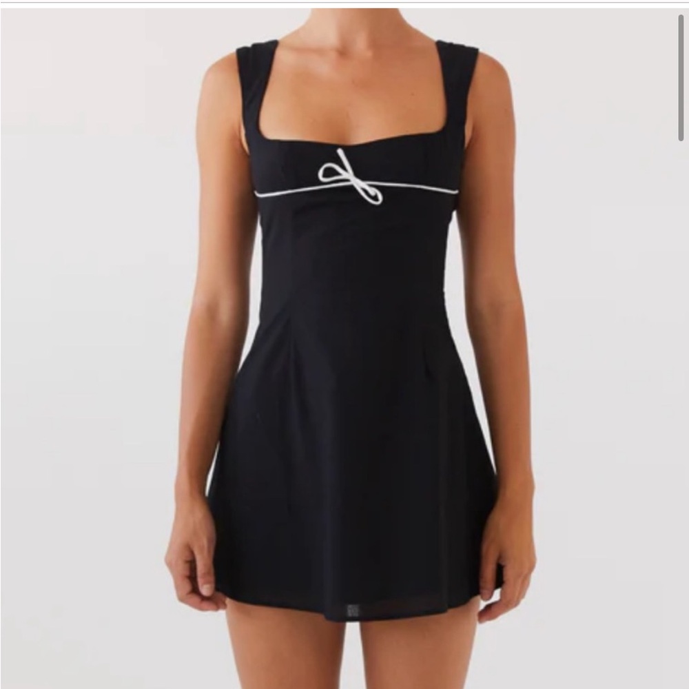 Peppermayo NWT Cadence 100% Cotton Mini Little Black Cocktail Spring Dress 4, S